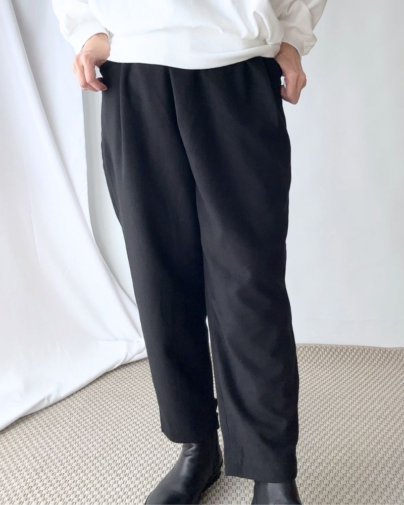 【sale】RapTuckTrousers”MelanieT/R” Black