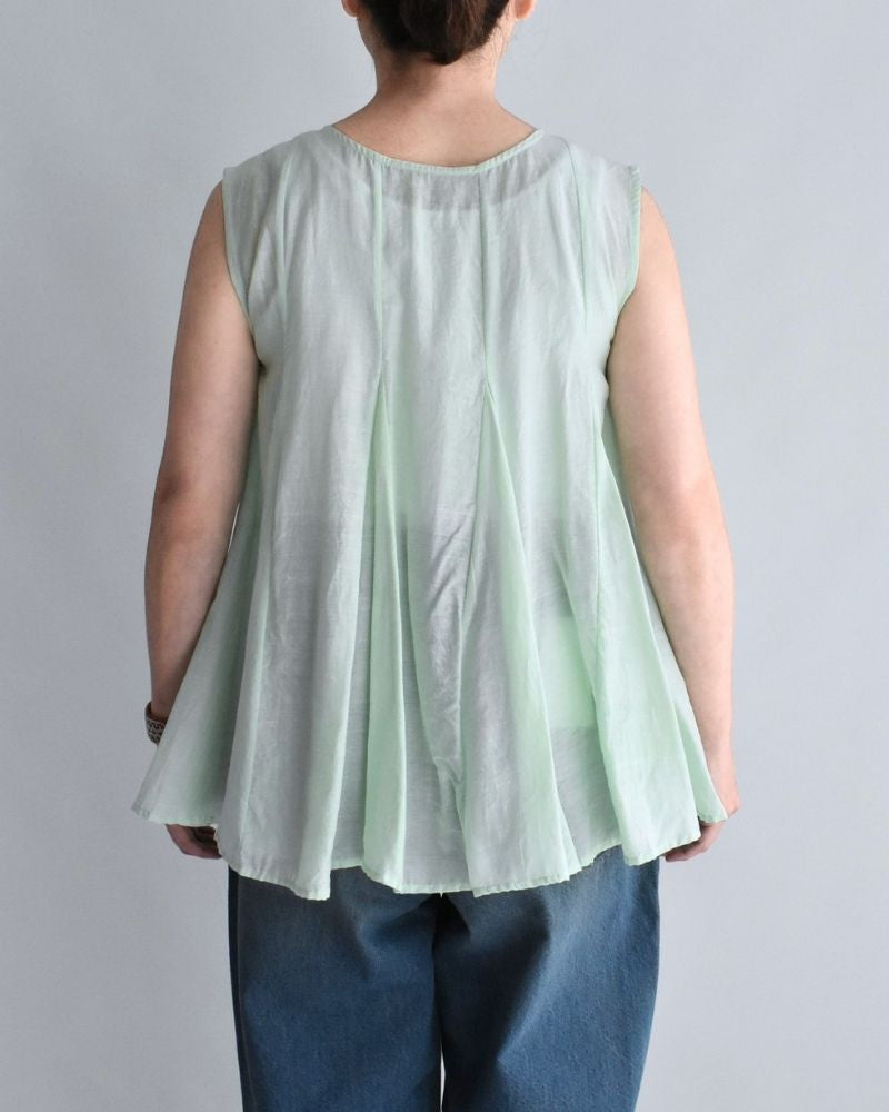 シルクコットン マチマチ2WAYタンクトップ LightGreen