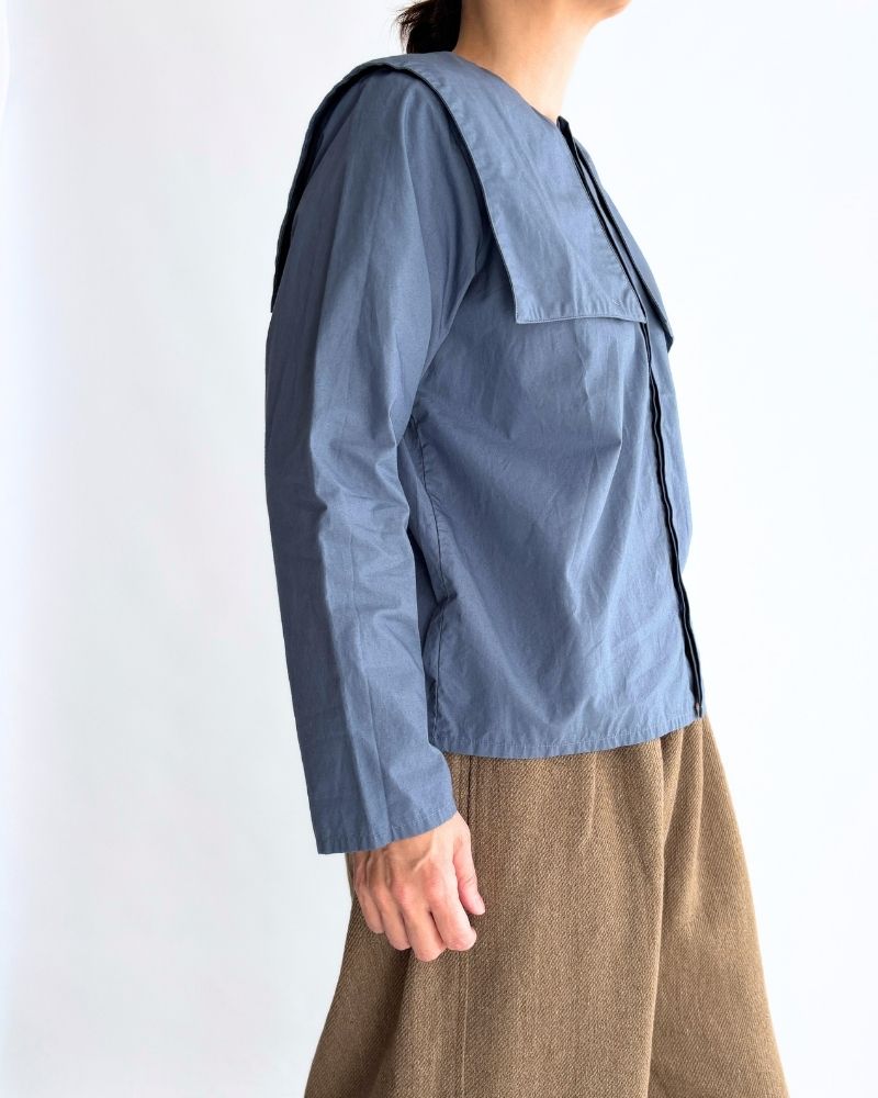 【sale】タイプライターシスターカラーシャツ JayBlue