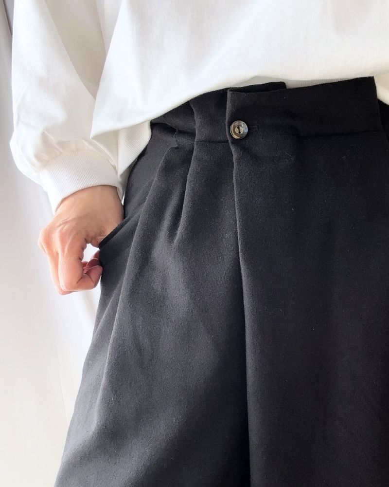 【sale】RapTuckTrousers”MelanieT/R” Black