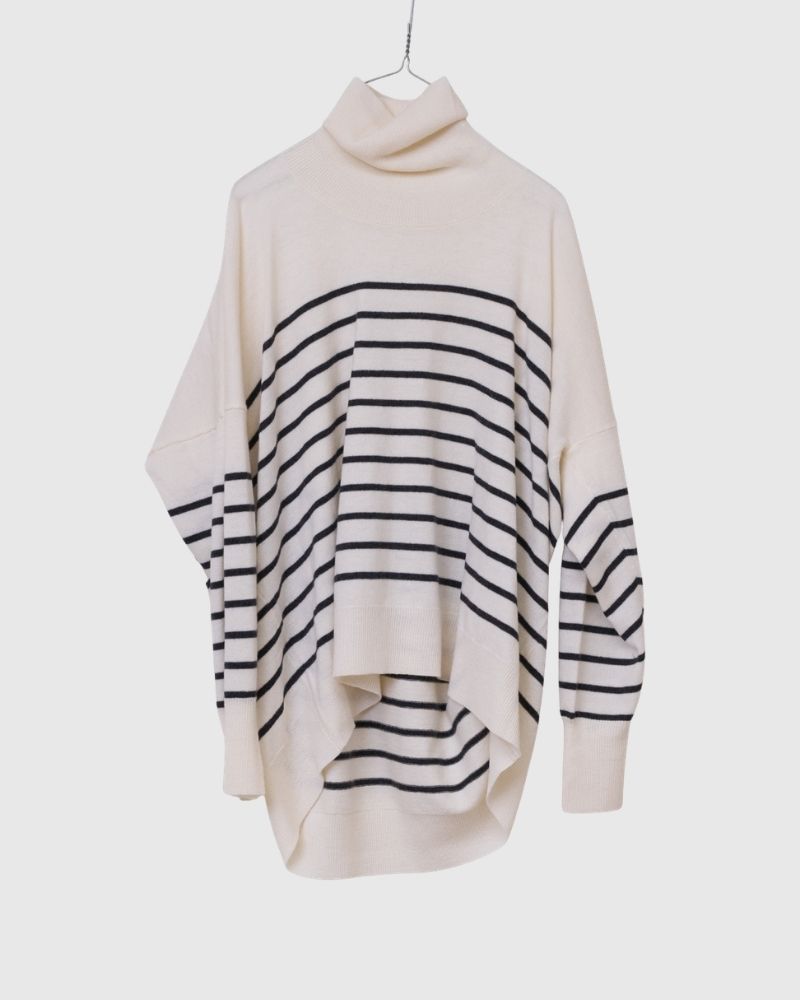 【予約】 F/W LA 522 バスクボーダーディメンションタートルニット（10月初旬 - 10月中旬）