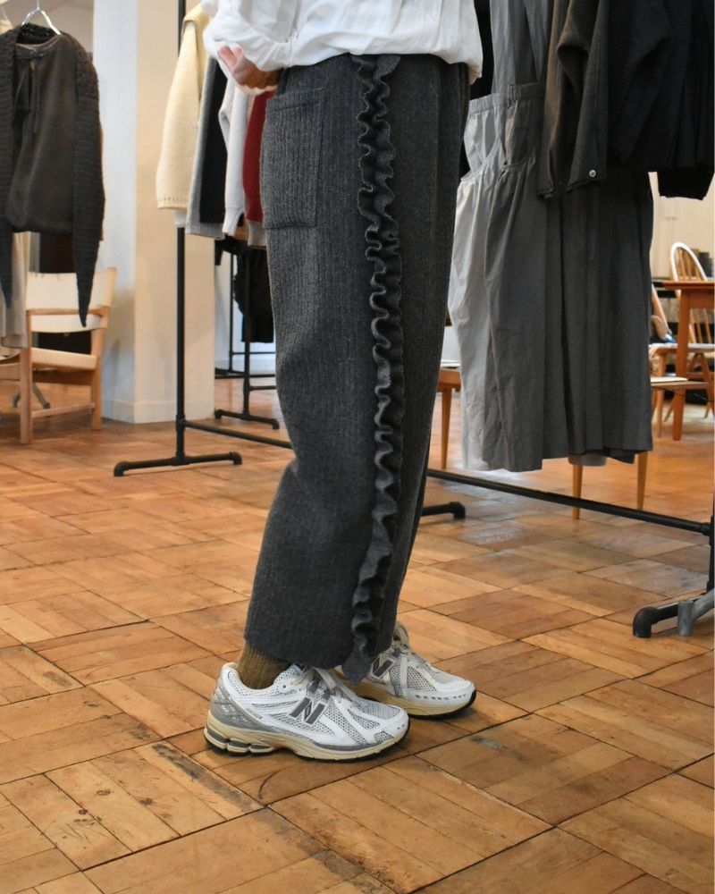 【予約】 F/W G 1233 ピケウールビビアンパンツ（9月中旬 - 9月末）