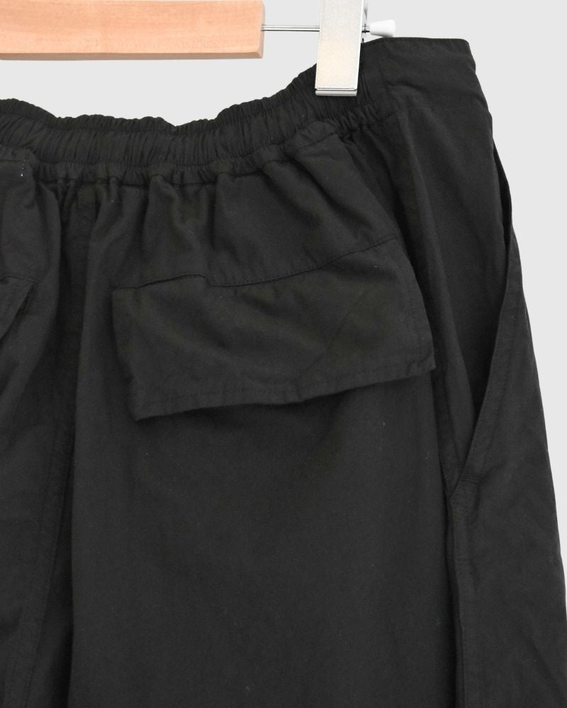 コットンシルクパンツ Black