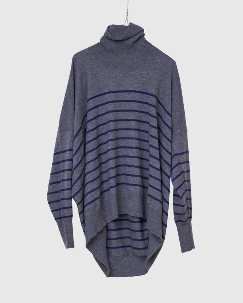 【予約】 F/W LA 522 バスクボーダーディメンションタートルニット（10月初旬 - 10月中旬）