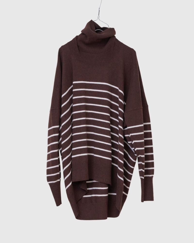 【予約】 F/W LA 522 バスクボーダーディメンションタートルニット（10月初旬 - 10月中旬）