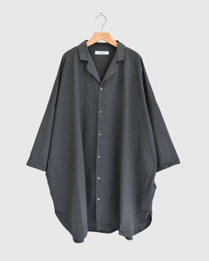 シュリンクオープンカラーシャツ Gray