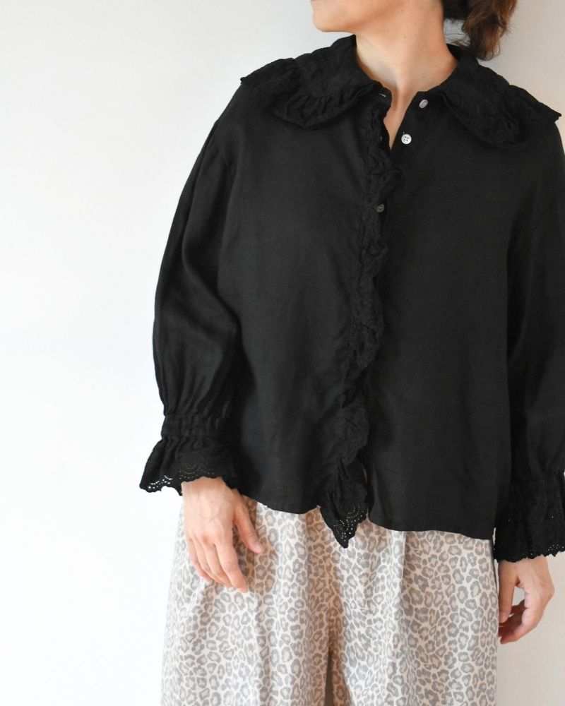 【予約】S/S G1160 ameri ANTIQUE FRILL BLOUSE（2月末 - 3月初旬）