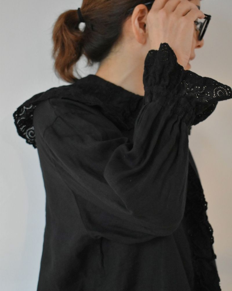 【予約】S/S G1160 ameri ANTIQUE FRILL BLOUSE（2月末 - 3月初旬）