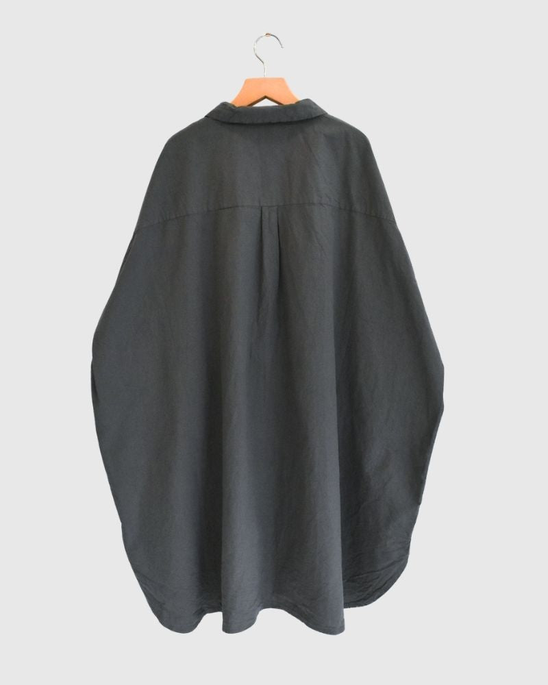 シュリンクオープンカラーシャツ Gray