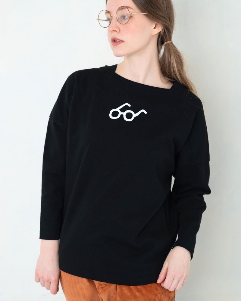 【予約】A/W TT203p ボートネックのめがねTee（9月）