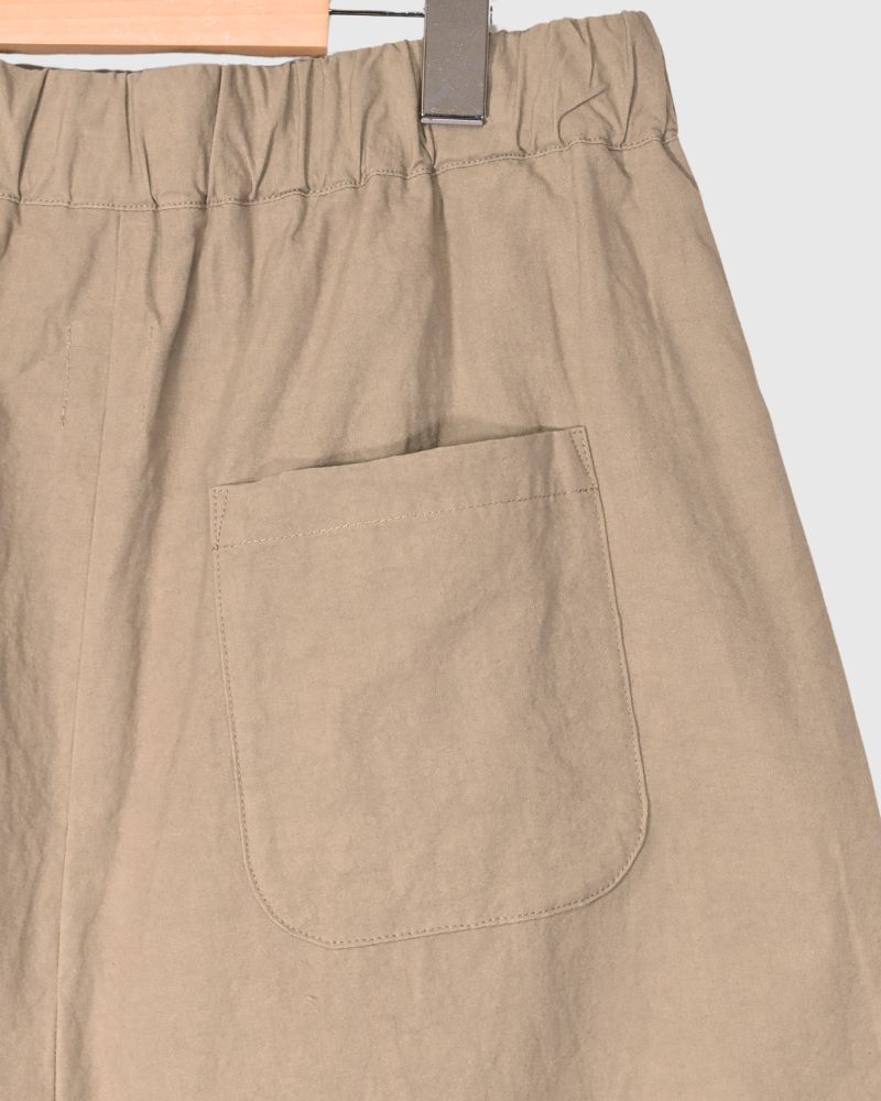 WEATHER COTTON SIN ROOMY PANTS Beige