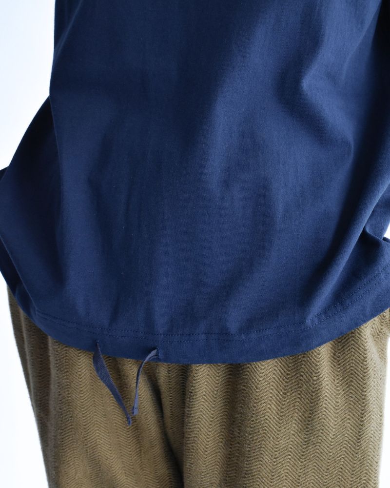 ハーフスリーブ ドロストTシャツ Navy