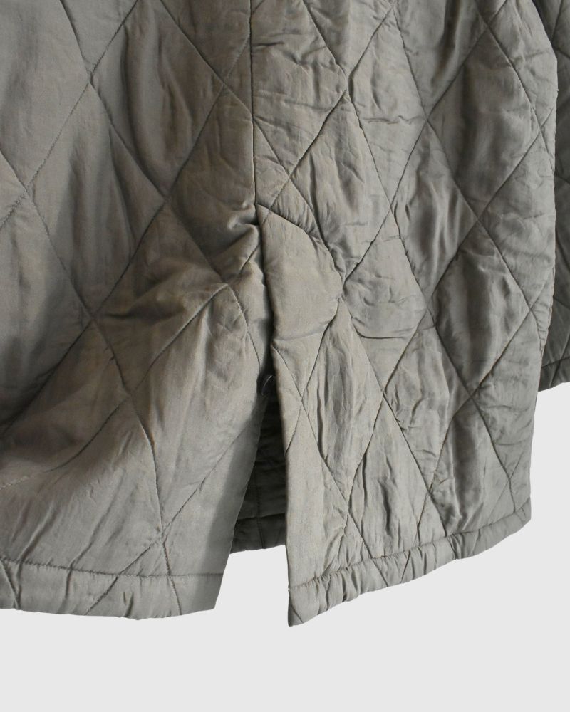 FRONT BUTTON SHORT COAT Olive