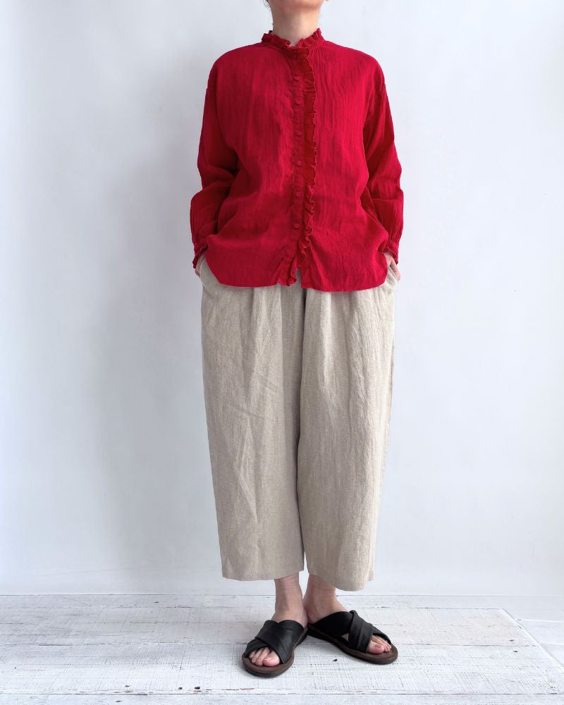 エッグパンツ（LINEN） Flax