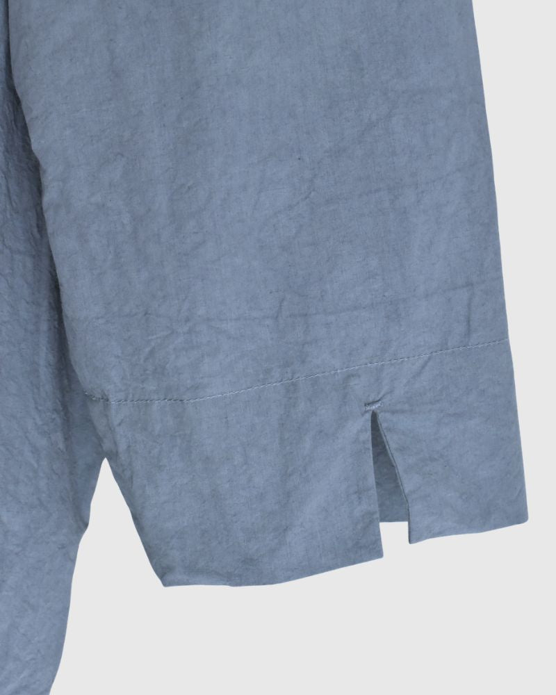 タックブラウス GrayishBlue