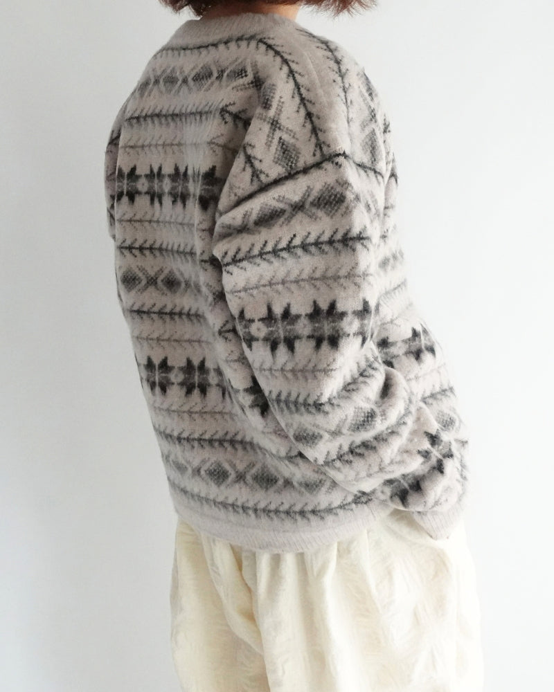 ノルディックニットカーディガン Ivory
