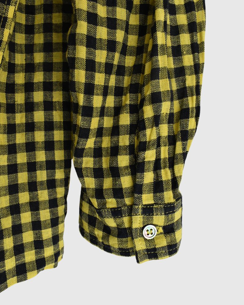 ギンガムチェック シャツ Yellow