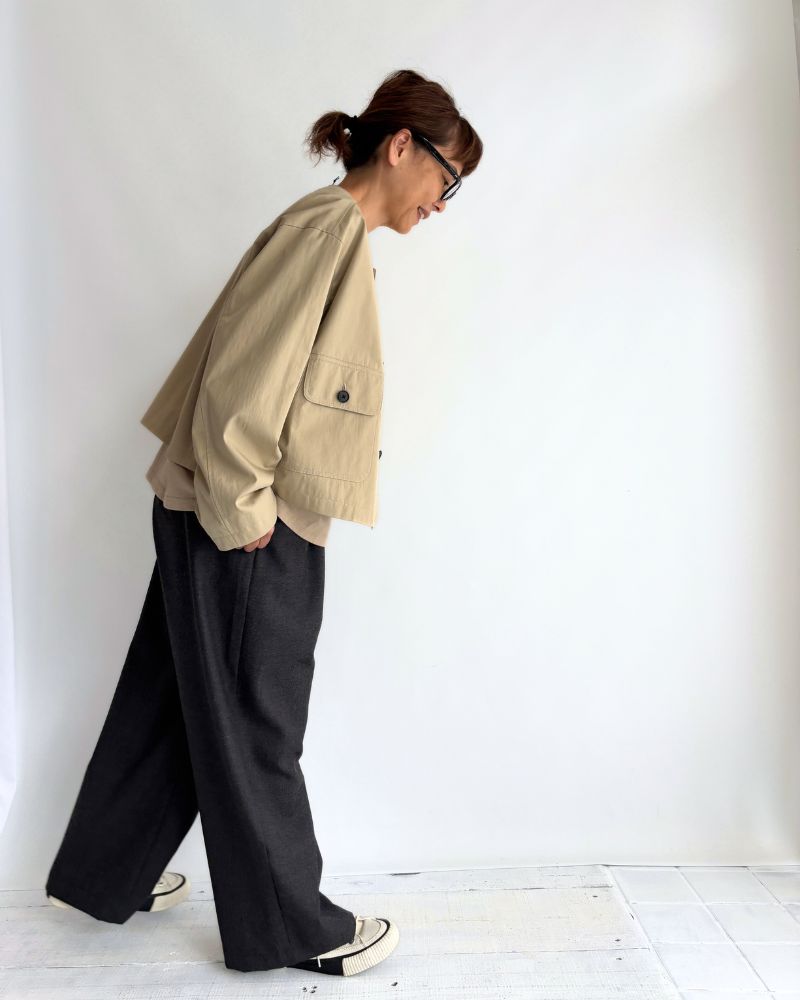 ROCKY-GABA カラーレスジャケット Beige