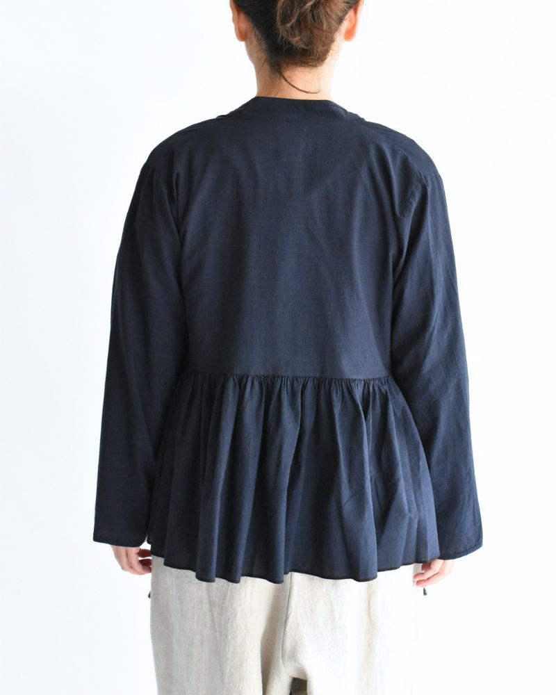 HANDWOVEN COTTON HAKEME CACHE COEUR DarkNavy
