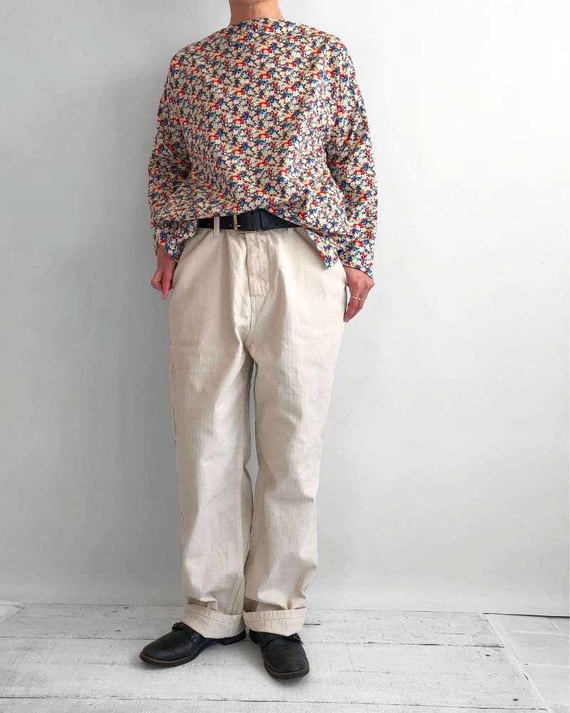 ボートネックブラウス（LIBERTY） Red