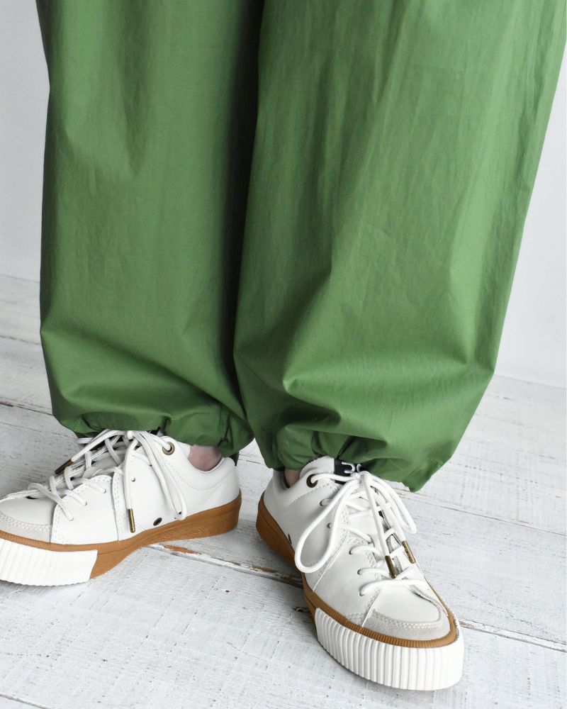 HAKAMA-POPLIN タックイージーパンツ Green