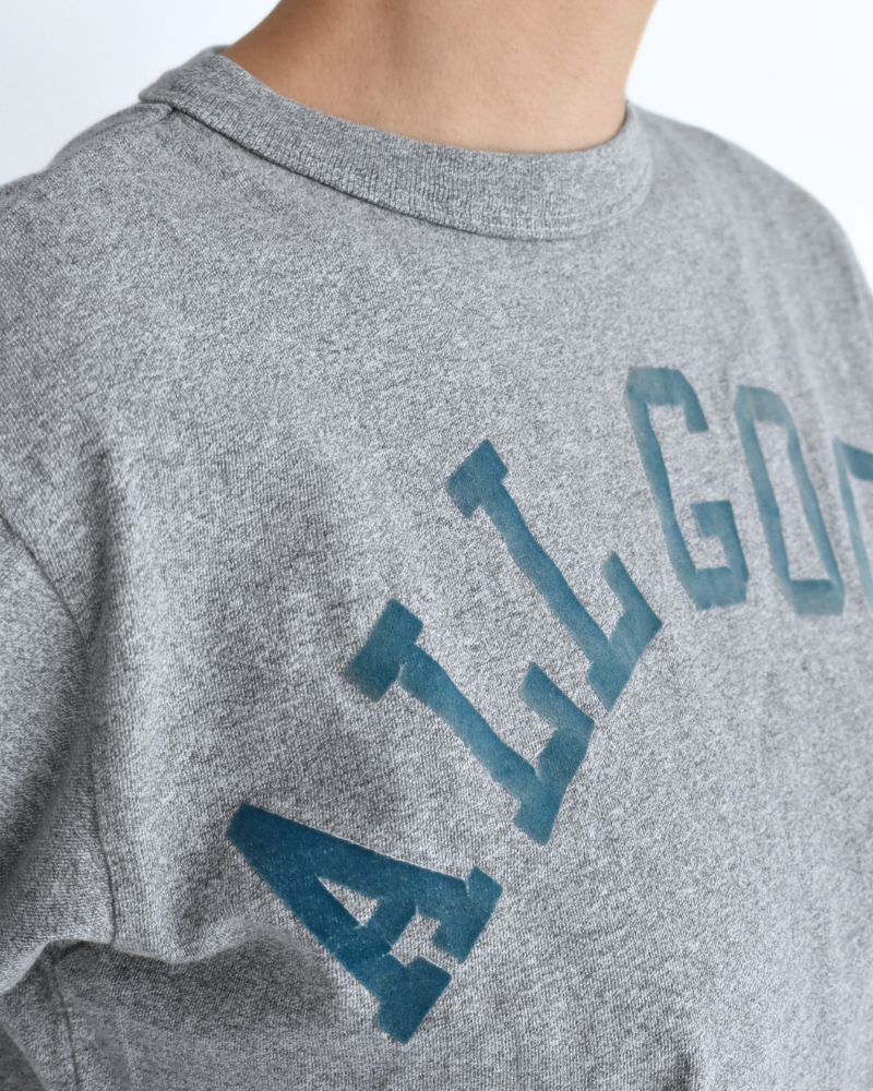 ビンテージコットン天竺 ALL GOOD Tシャツ (MENS) Gray