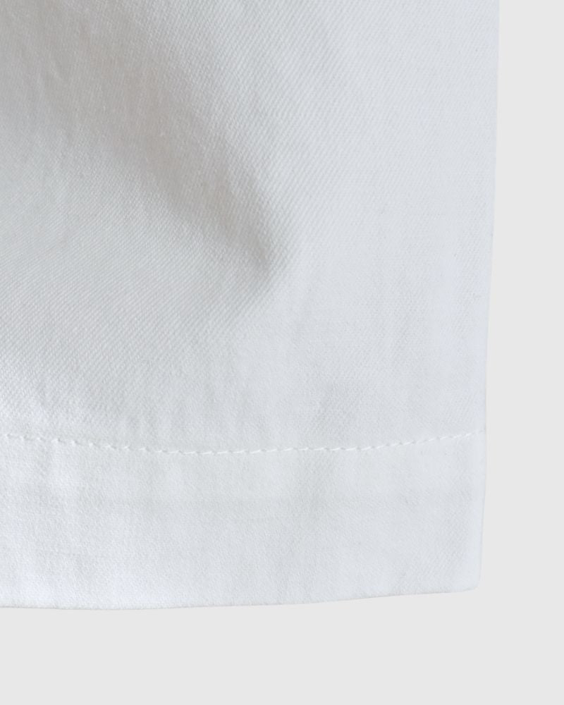 サイドシームレスワイドパンツ White