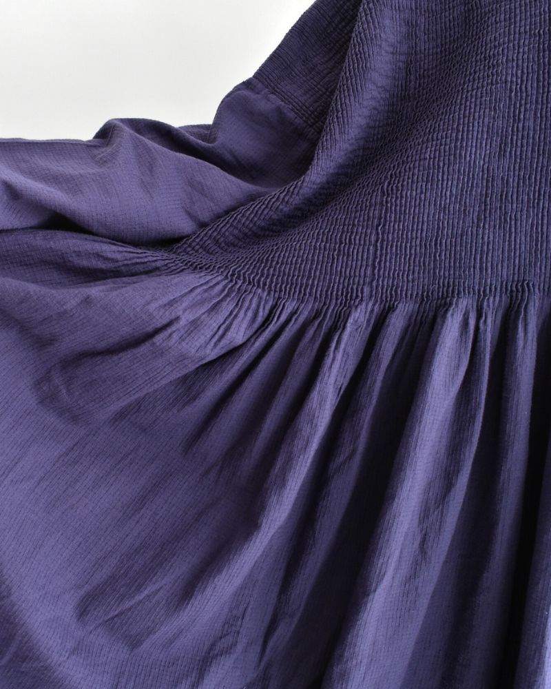 MINI PINTUCK PULLOVER DRESS Purple