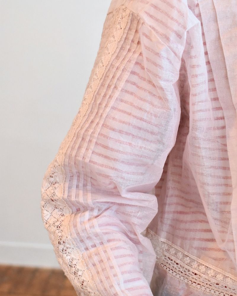 【予約】MS/F RS001 エアリーピンタックレースブラウス（9月初旬 - 9月中旬）