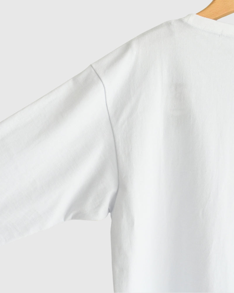 メンズのめがねTee White