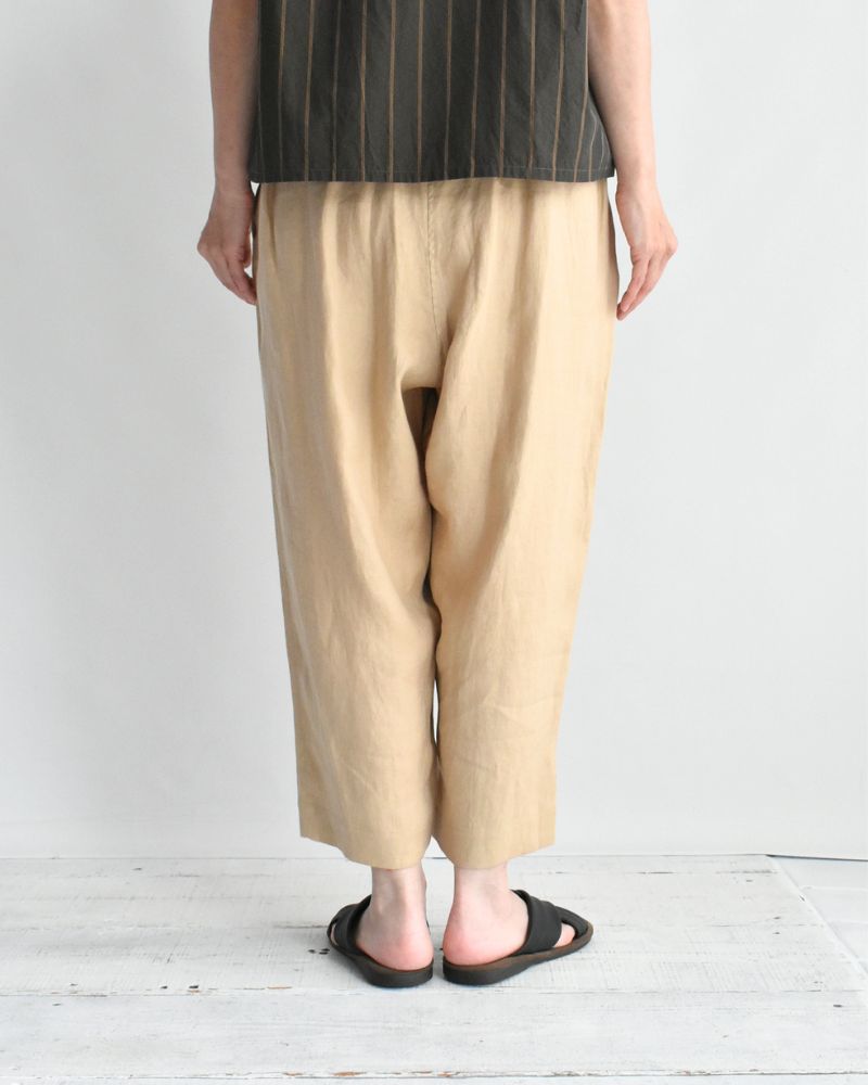 アシメポケットベイカーパンツ（LINEN） Beige