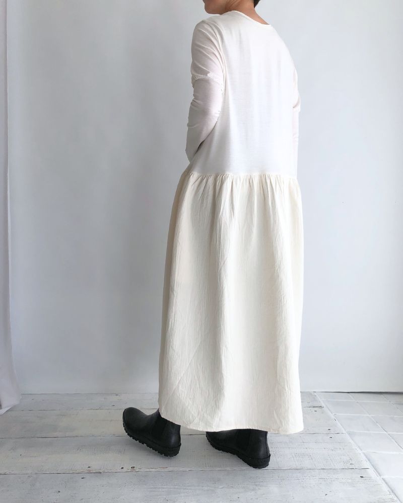 パフスリーブワンピース Ecru