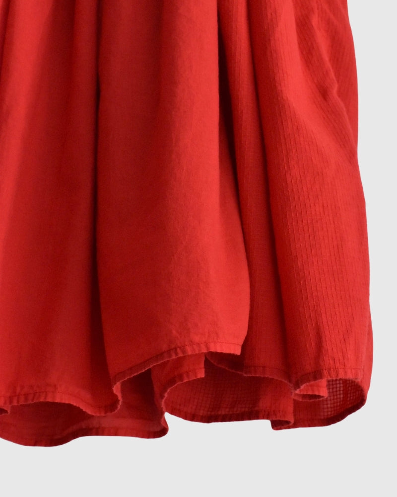 RAJASTHAN GATHERED SKIRT Red