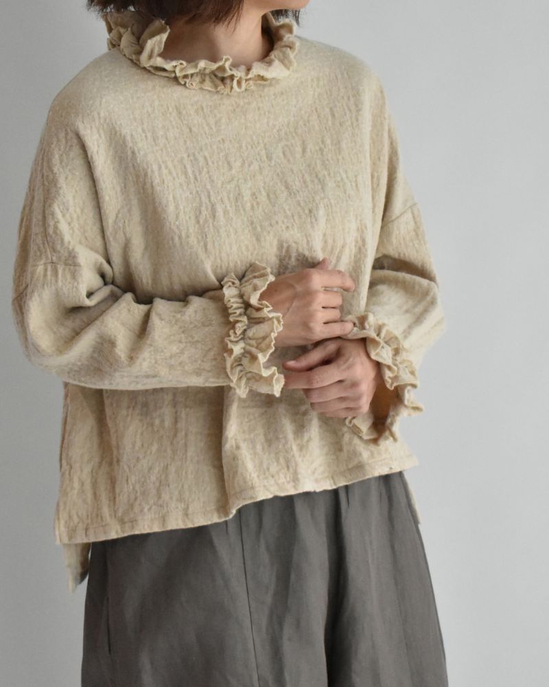 ウールボックスプルオーバー Beige