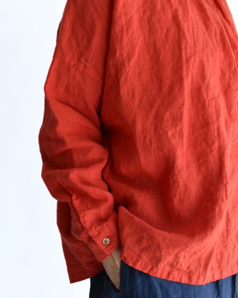 フレンチリネンシャツ Red