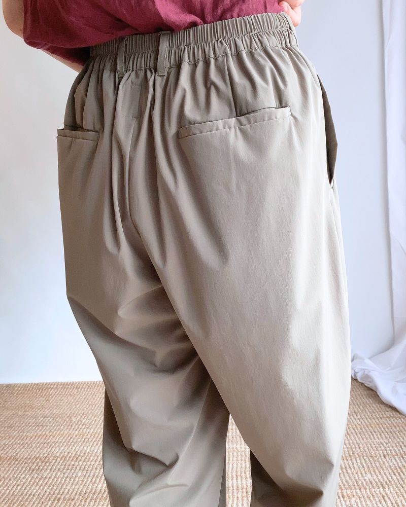 4WAY STRETCH COCOON PANTS 'HAPI' Grayge