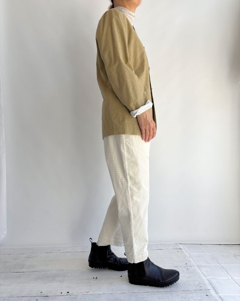 11WALE CORDUROY EASY TAPERED PANTS OffWhite