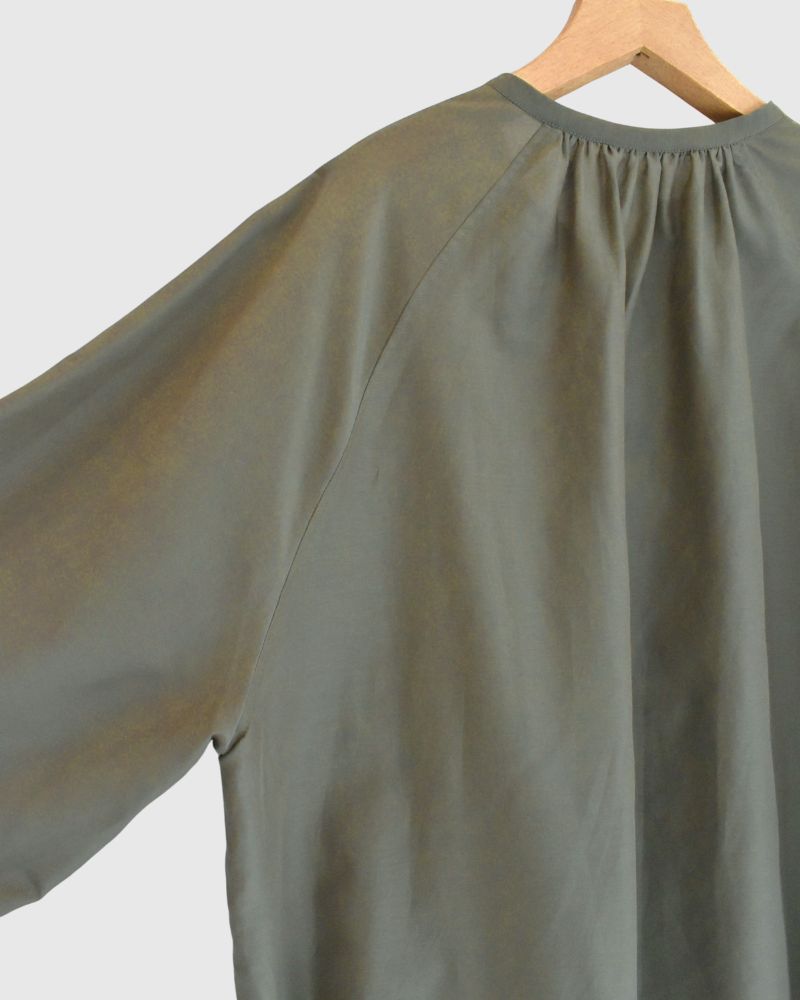 バルーンスリーブ ブラウス（コットンシルク） Khaki