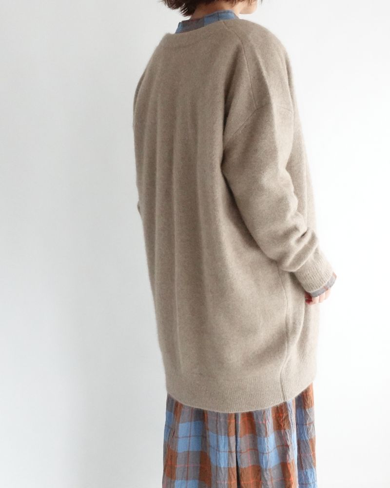 ラクリッチ ロングカーディガン Natural