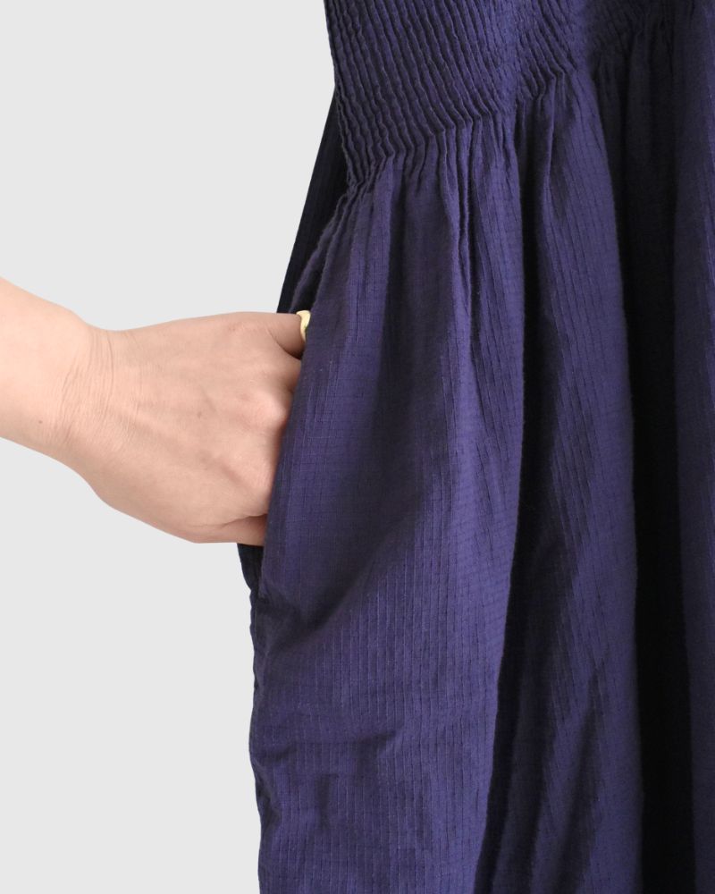 MINI PINTUCK PULLOVER DRESS Purple