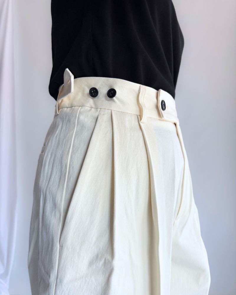 KARL-CHINO センタープレスパンツ OffWhite