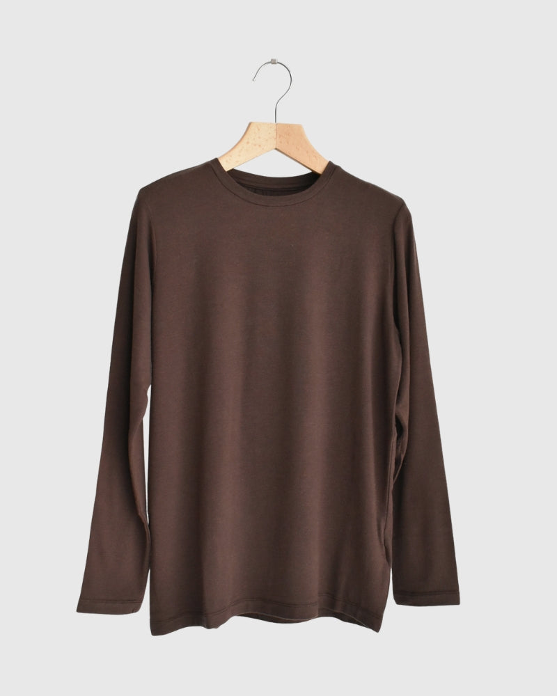 シアージャージー クルーネック Brown