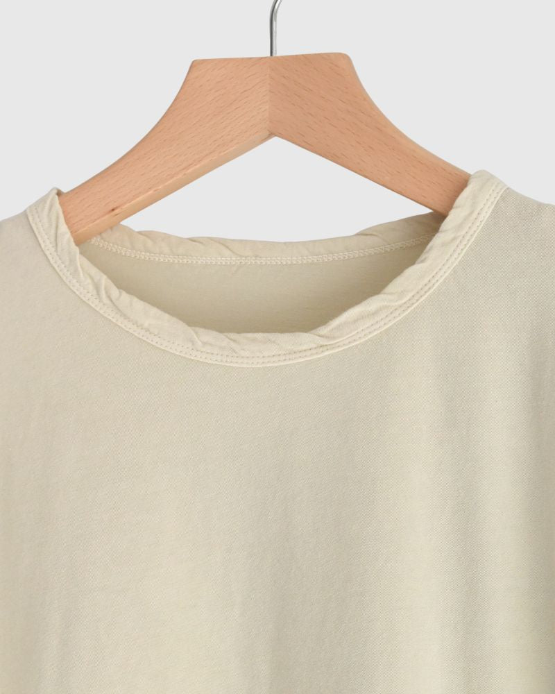 強撚天竺クルーネックロングスリーブ