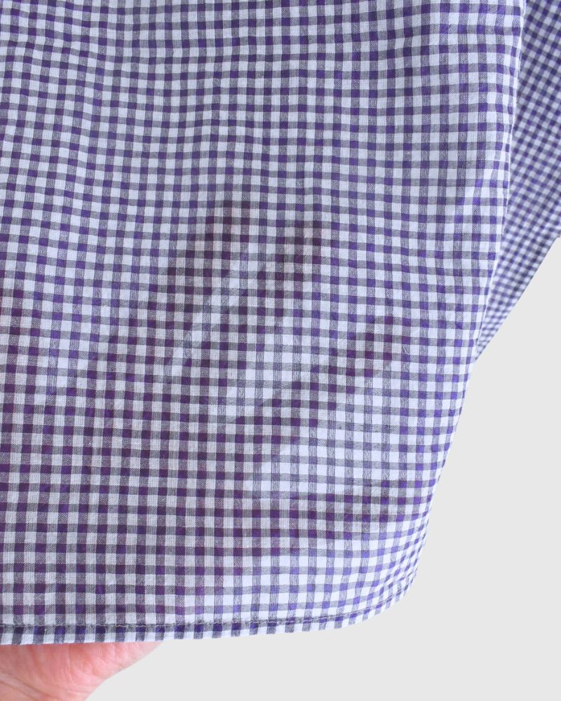 DROP SHOULDER SMOCK OffWhite/Purple