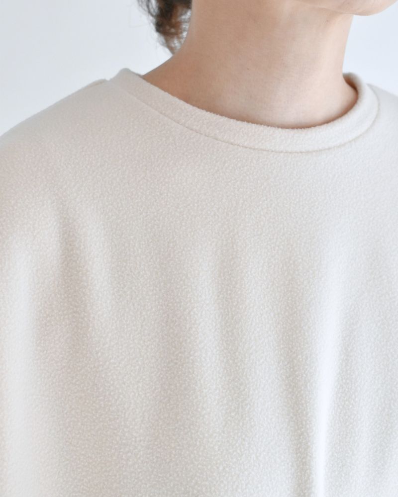 フリース ヘムリボンプルオーバー Milk