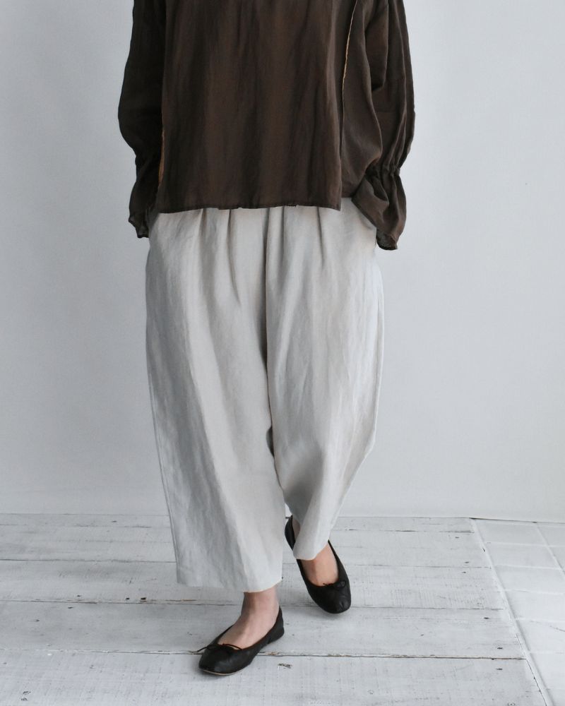 エッグパンツ（LINEN） IceGray