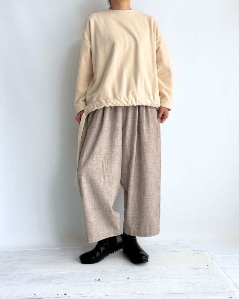 ルーズシルエットイージーパンツ 'PESH TR' LightBeige