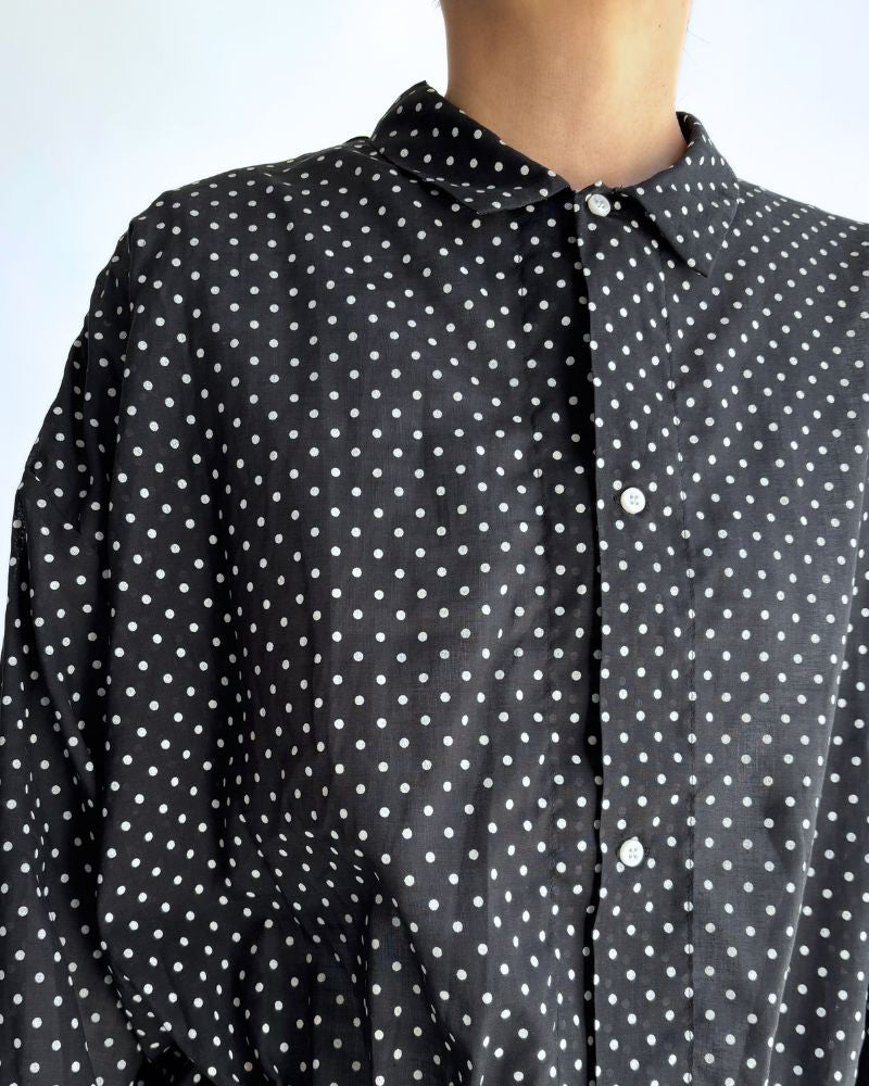 ドットギャザーブラウス SumikuroDot