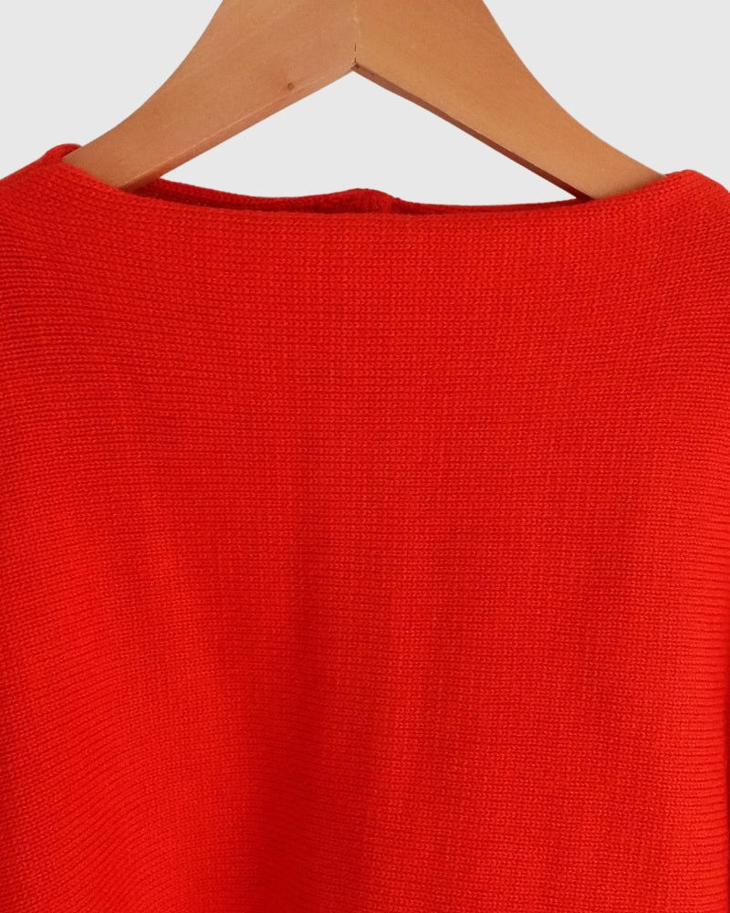 ボトルネックボイルニット Red
