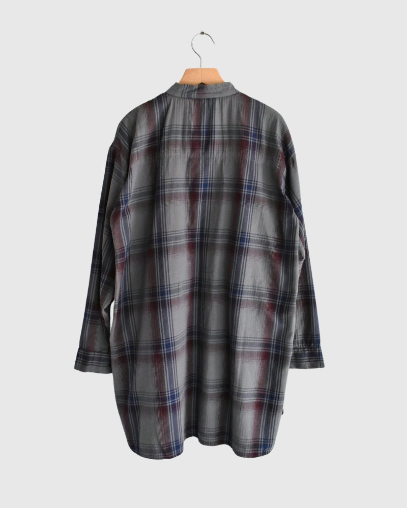 STAND COLLAR SHIRT Blue